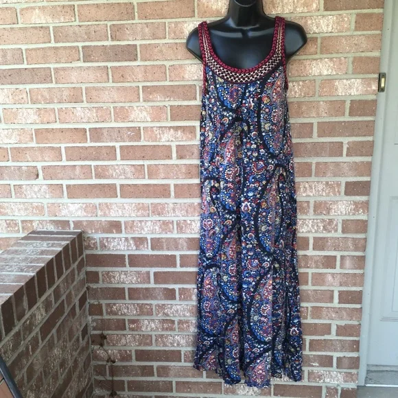 tie neck maxi dress Blue V Neck Tie Floral Maxi Dress & Reviews - Blue - Dresses
